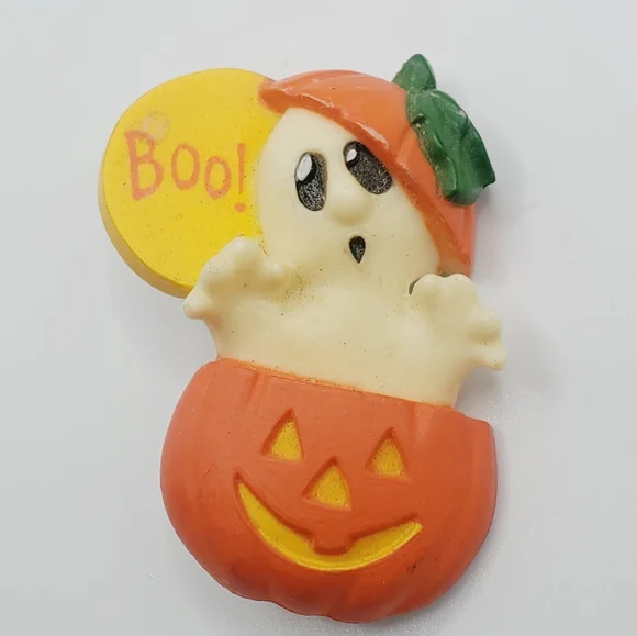 Hallmark Jewelry Vintage Hallmark Cards Ghost Pumpkin
